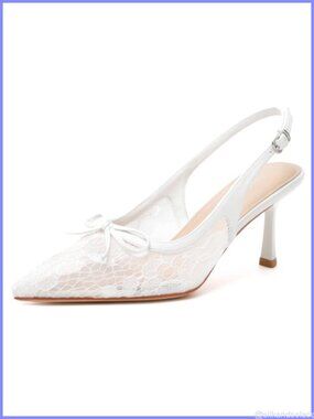 Women's Slingback Kitten Heels Pointed Toe Stiletto Pump Dress Shoes